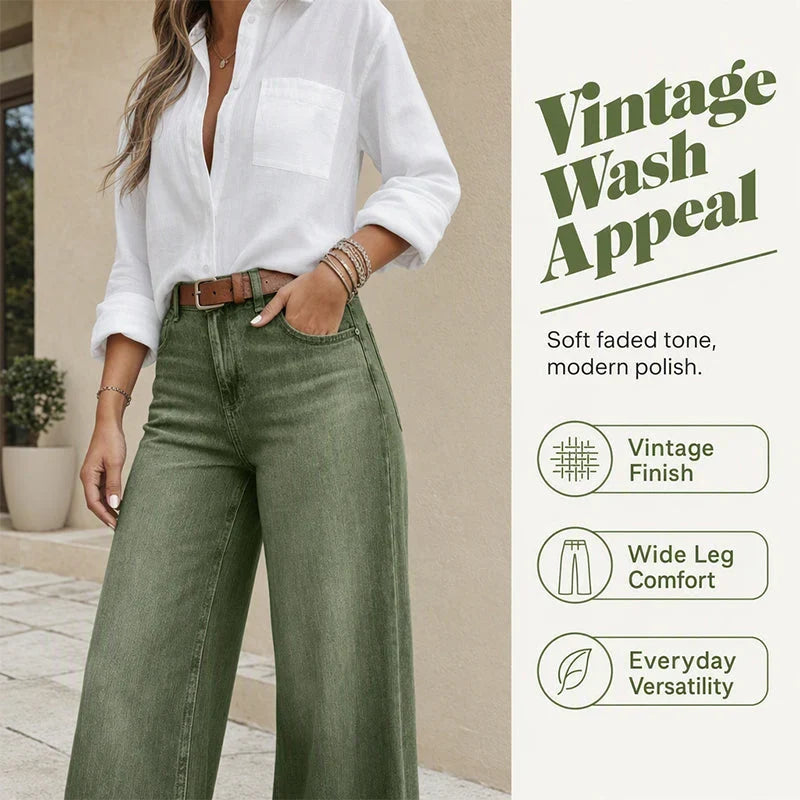 Gaia Iervolino™ Wide-Leg Jeans for a Taller Look