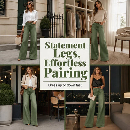 Gaia Iervolino™ Wide-Leg Jeans for a Taller Look