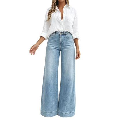 Gaia Iervolino™ Wide-Leg Jeans for a Taller Look
