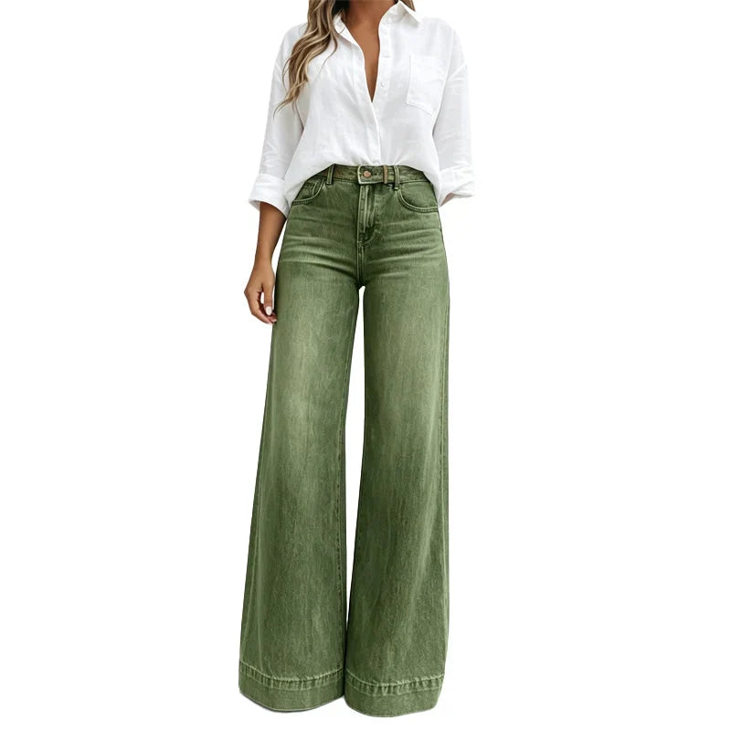 Gaia Iervolino™ Wide-Leg Jeans for a Taller Look