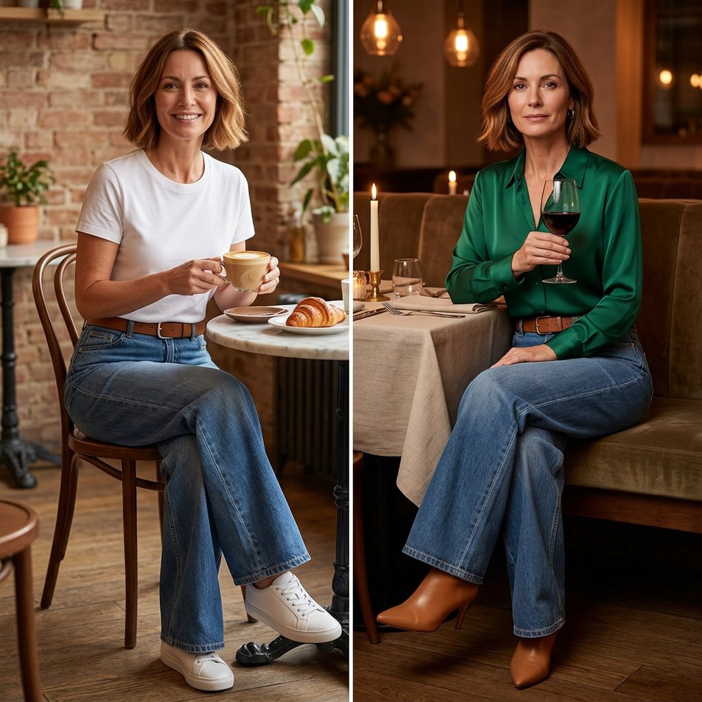 Gaia Iervolino™ Wide-Leg Jeans for a Taller Look