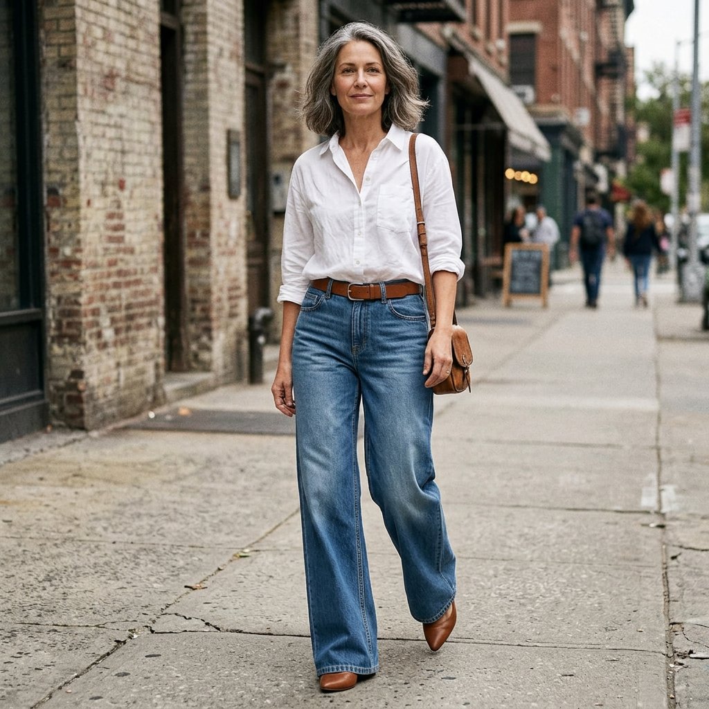 Gaia Iervolino™ Wide-Leg Jeans for a Taller Look