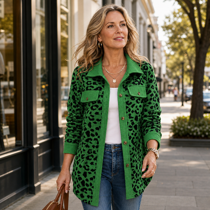 Galatea Belmonte™ Animal Print Cardigan for Effortless Layering