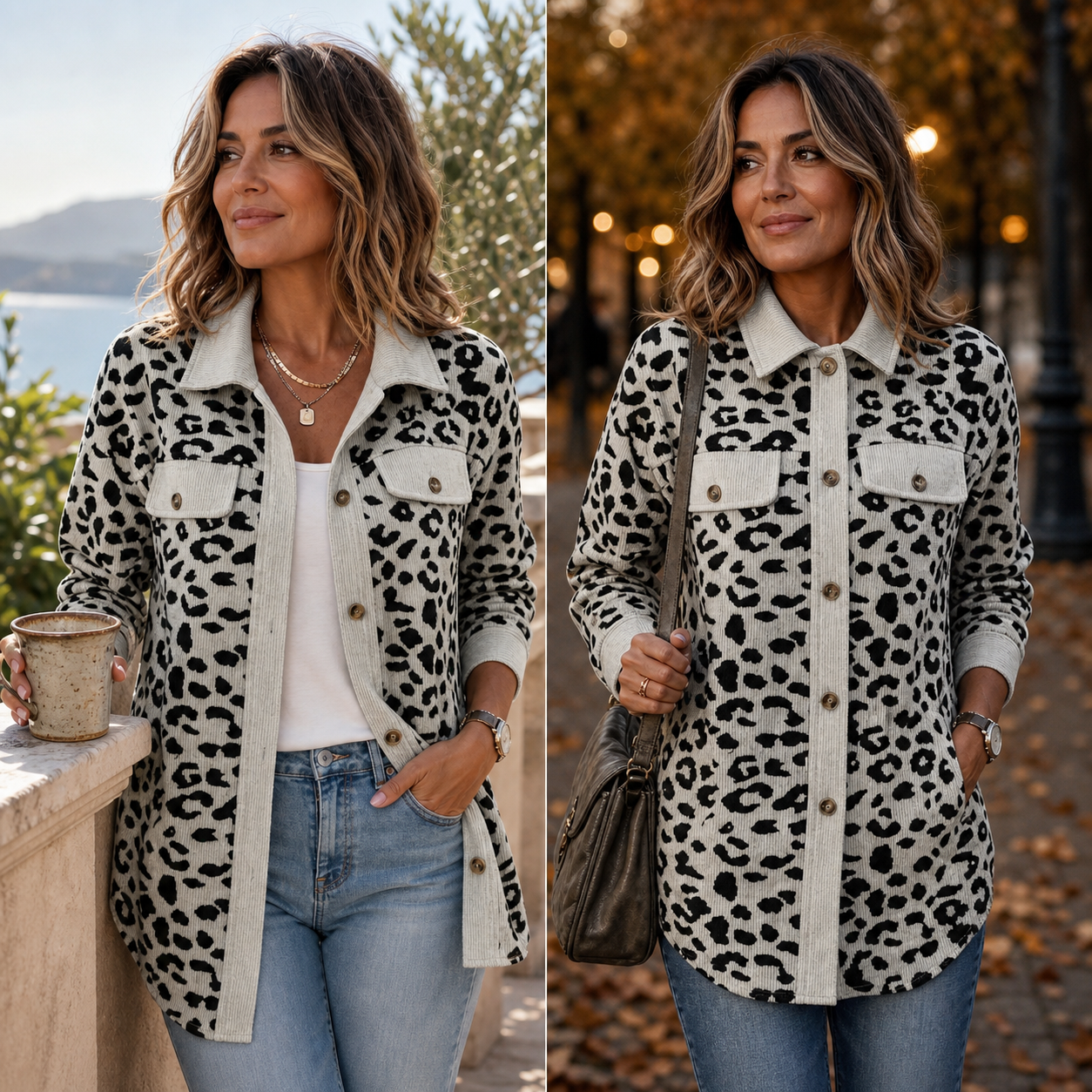 Galatea Belmonte™ Animal Print Cardigan for Effortless Layering