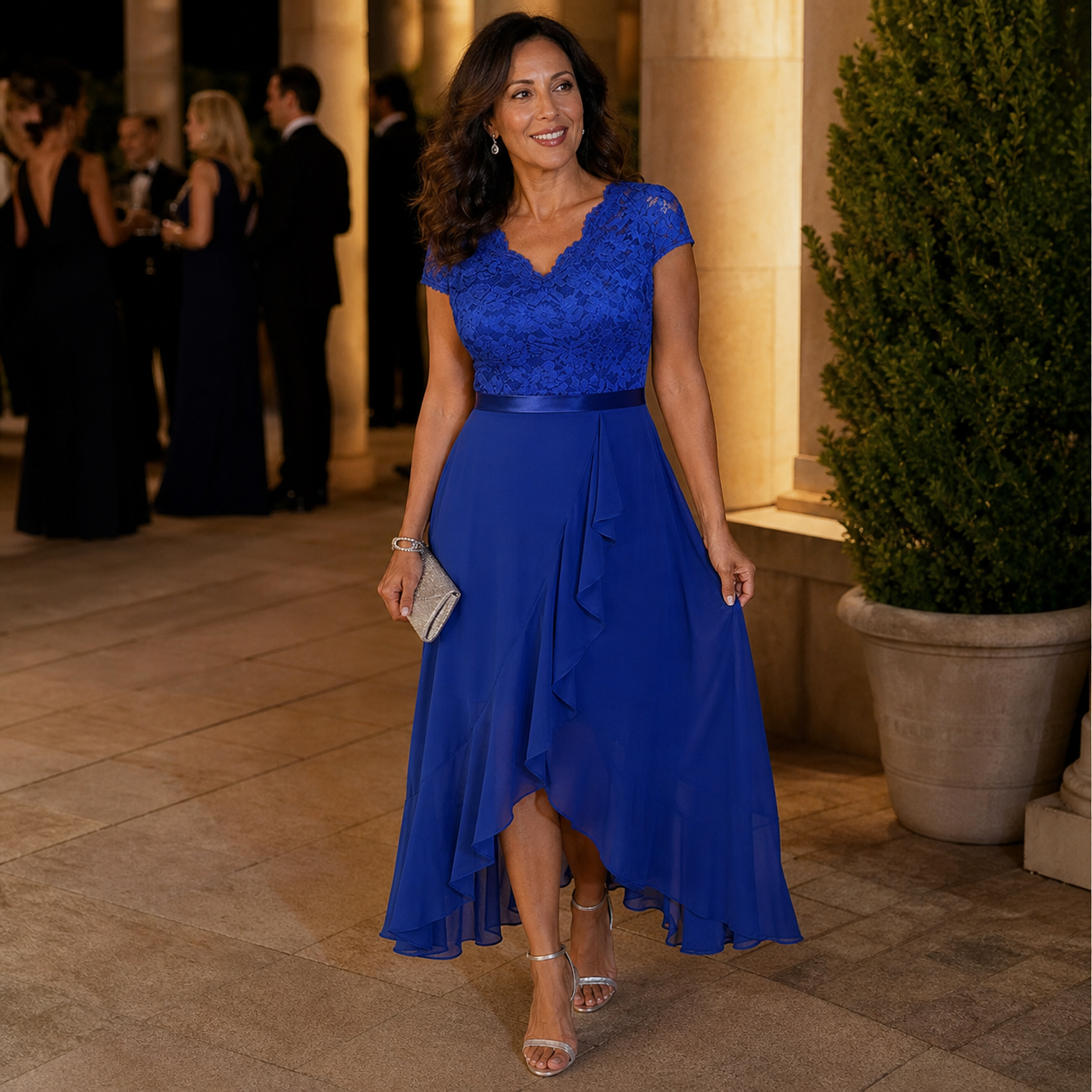 Galatea Benigni™ Elegant Lace Gown for Weddings and Galas