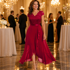 Galatea Benigni™ Elegant Lace Gown for Weddings and Galas