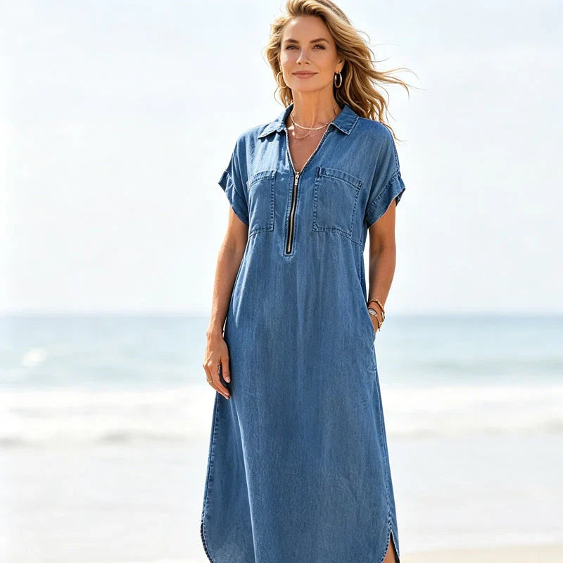 Galatea Polverini™ Effortless Shirt Dress with Pockets