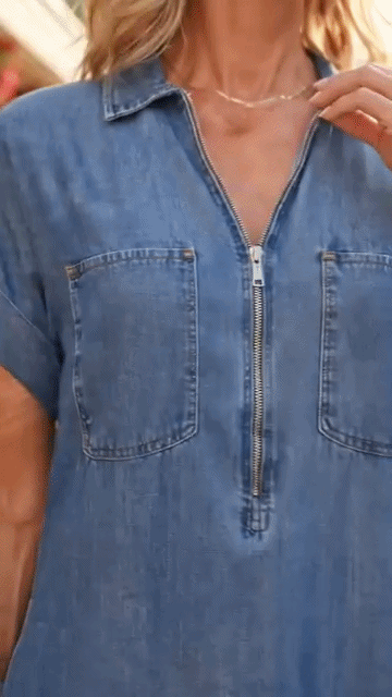 Galatea Polverini™ Effortless Shirt Dress with Pockets