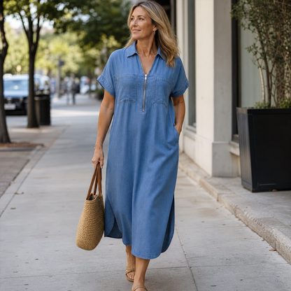 Galatea Polverini™ Effortless Shirt Dress with Pockets