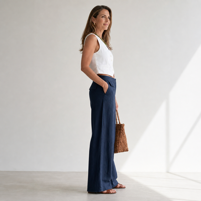 Galatea Sciacca™ Versatile Wide Leg Pants for Day and Evening Wear