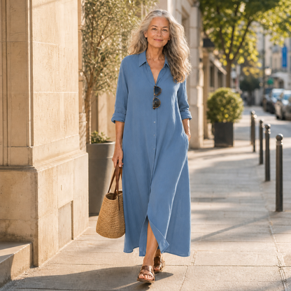 Gelsomina Cagnolati™ Oversized Shirt Dress for Easy Days