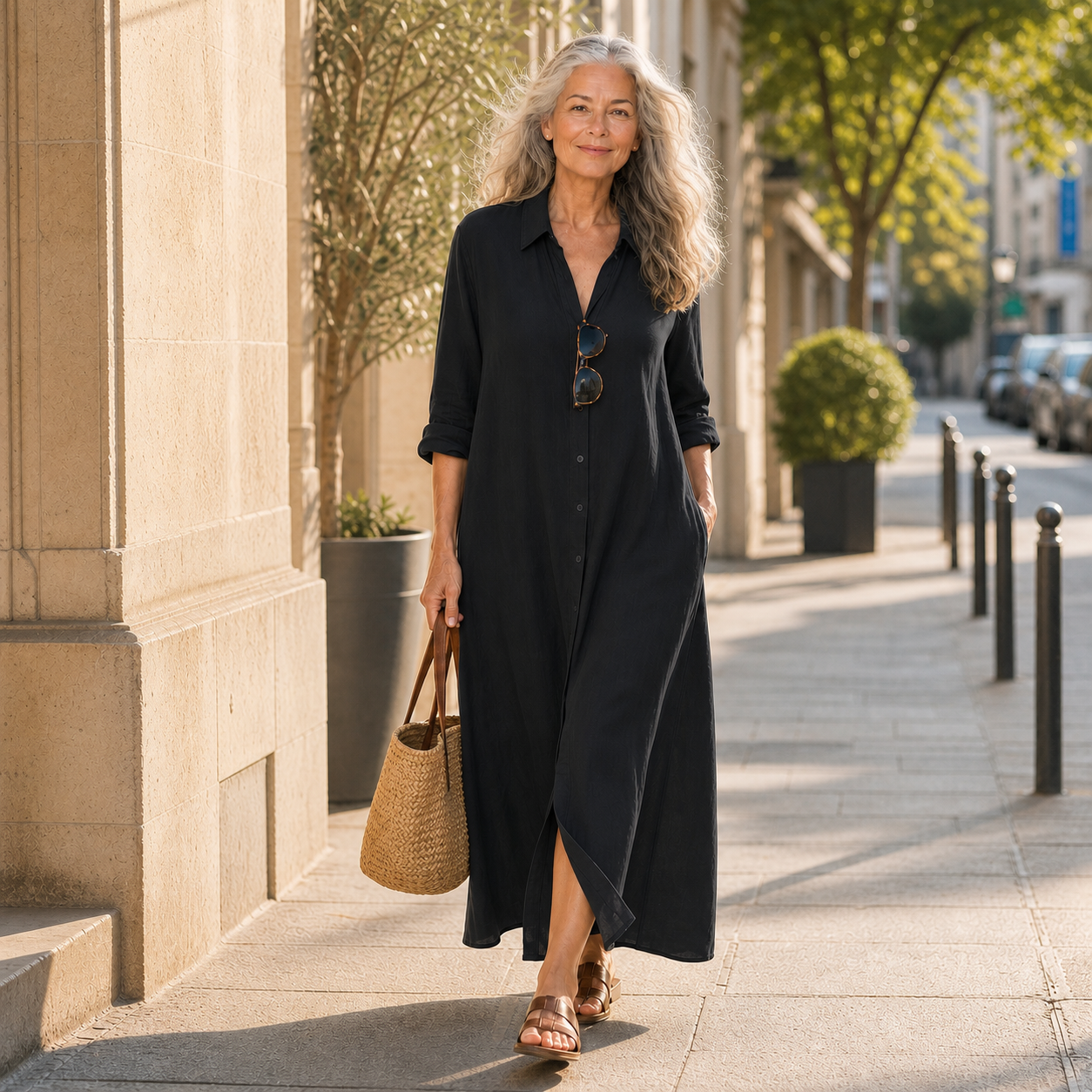 Gelsomina Cagnolati™ Oversized Shirt Dress for Easy Days