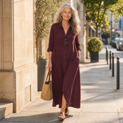 Gelsomina Cagnolati™ Oversized Shirt Dress for Easy Days
