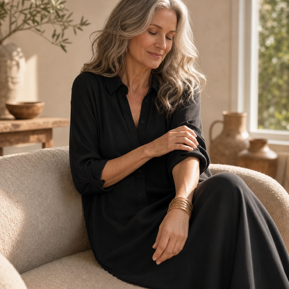 Gelsomina Cagnolati™ Oversized Shirt Dress for Easy Days