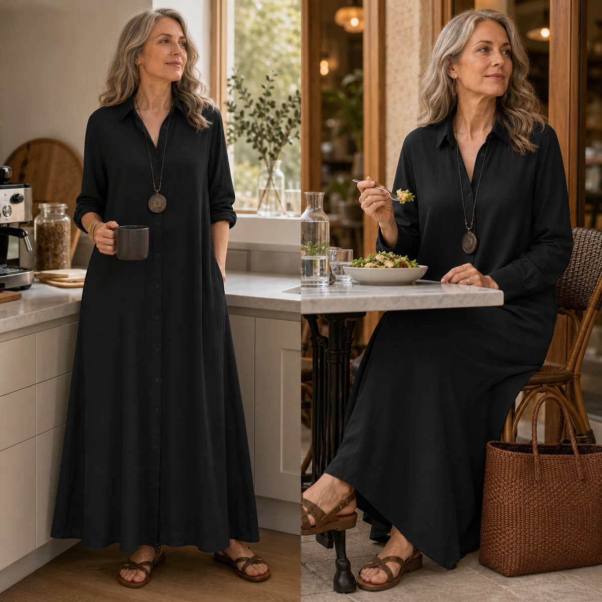 Gelsomina Cagnolati™ Oversized Shirt Dress for Easy Days