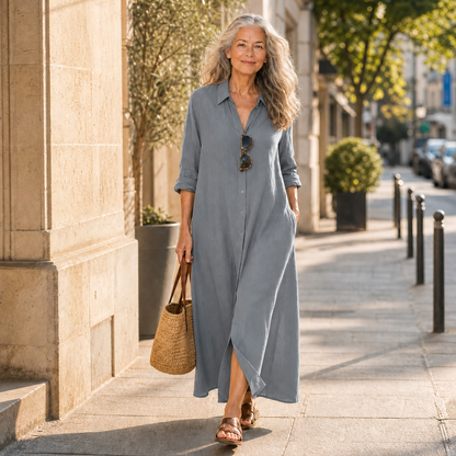 Gelsomina Cagnolati™ Oversized Shirt Dress for Easy Days
