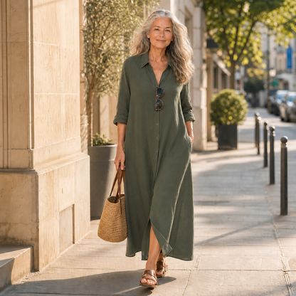 Gelsomina Cagnolati™ Oversized Shirt Dress for Easy Days