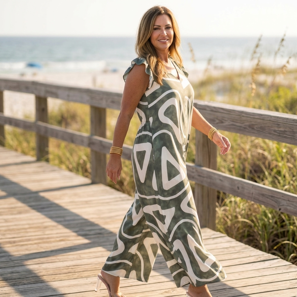 Gelsomina Campanella™ Effortless Ruffled Summer Jumpsuit