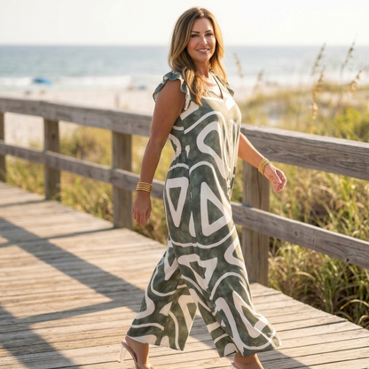 Gelsomina Campanella™ Effortless Ruffled Summer Jumpsuit