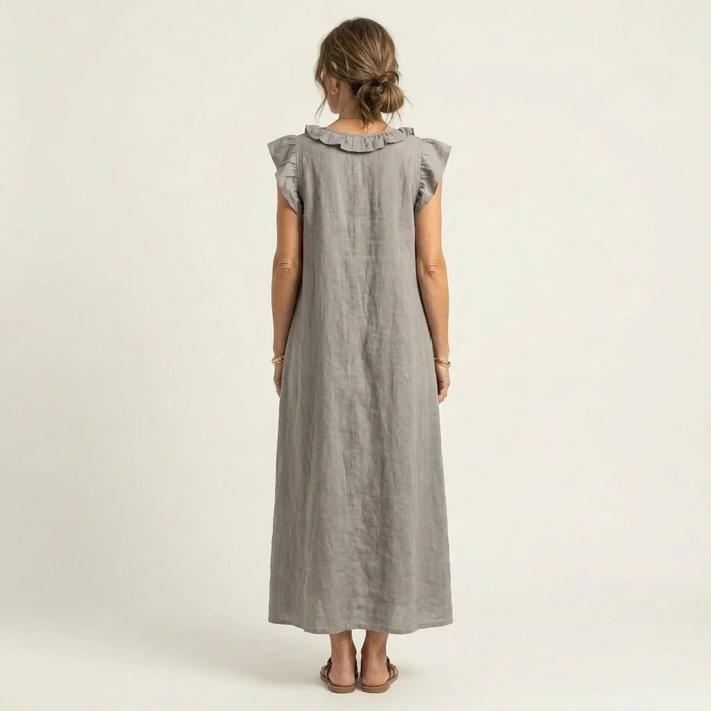 Gelsomina Stradiotto™ Flowy Ruffled Maxi Dress for Effortless Style