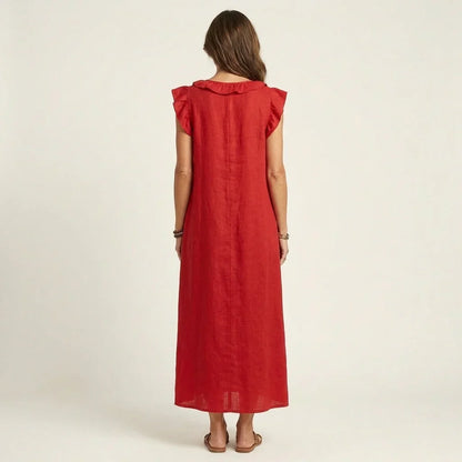 Gelsomina Stradiotto™ Flowy Ruffled Maxi Dress for Effortless Style