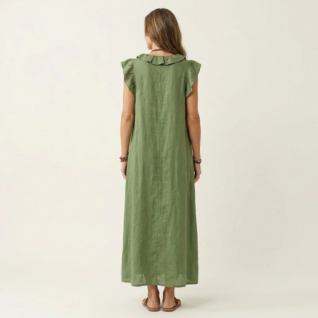 Gelsomina Stradiotto™ Flowy Ruffled Maxi Dress for Effortless Style