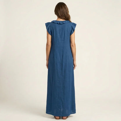 Gelsomina Stradiotto™ Flowy Ruffled Maxi Dress for Effortless Style