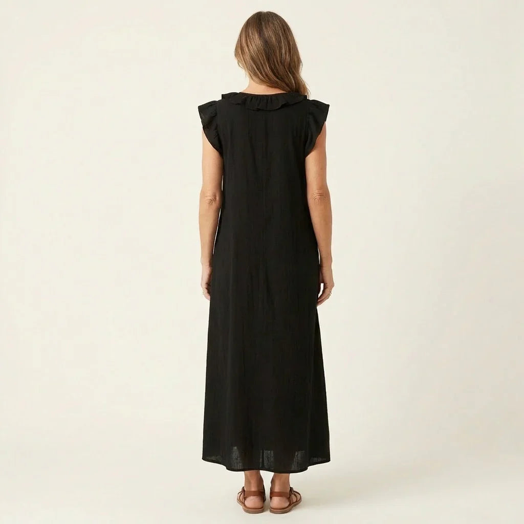Gelsomina Stradiotto™ Flowy Ruffled Maxi Dress for Effortless Style