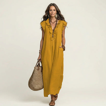 Gelsomina Stradiotto™ Flowy Ruffled Maxi Dress for Effortless Style