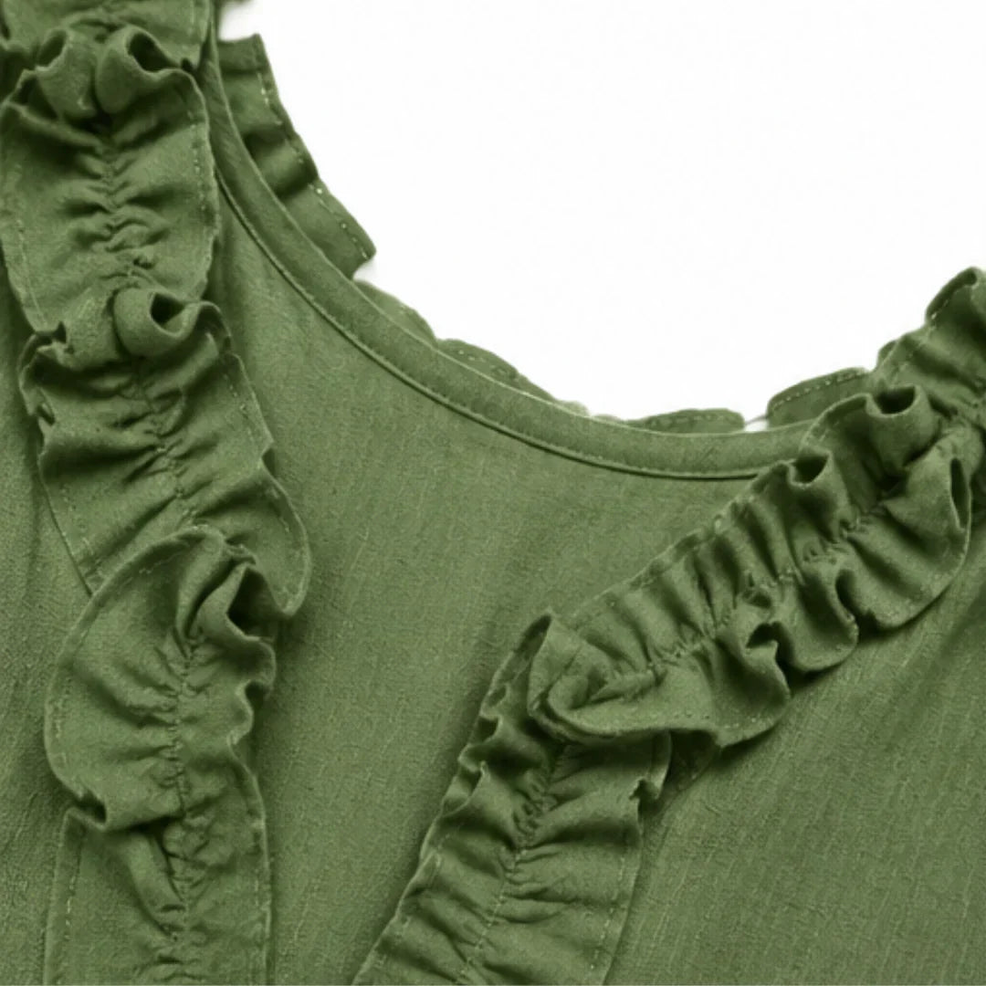 Gelsomina Stradiotto™ Flowy Ruffled Maxi Dress for Effortless Style