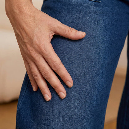 Gelsomina Rapuano™ Comfy Wide Leg Drawstring Jeans for Everyday Wear