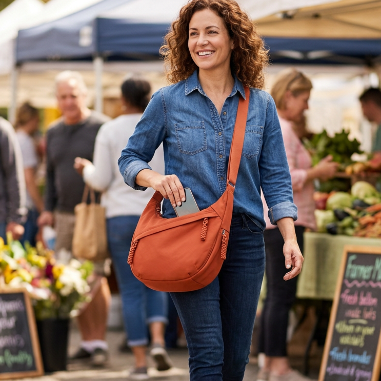 CompactCarry Pro™ Minimalist Nylon Crossbody Bag