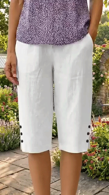 Albina Gallarini™ Breathable Capri Pants for Effortless Style