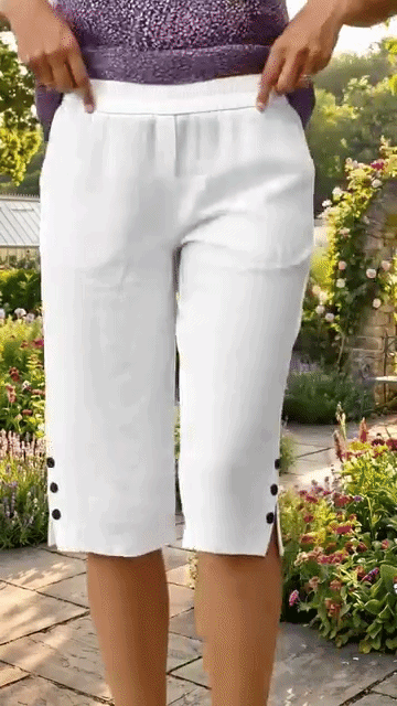 Albina Gallarini™ Breathable Capri Pants for Effortless Style
