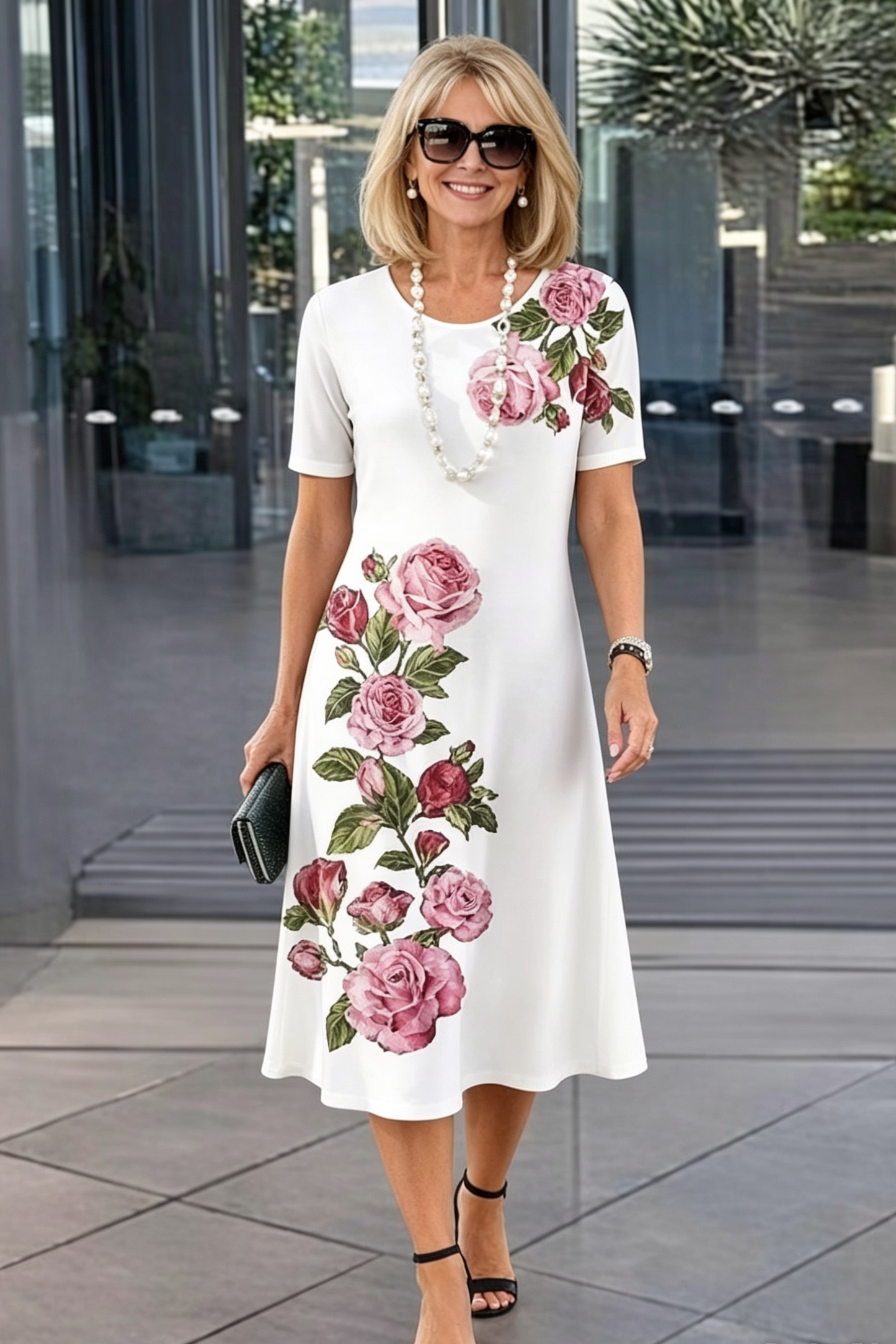 Gina Cappellari™ Relaxed Pleated Color Block Dress