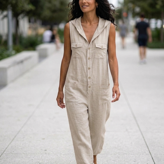 Ginevra Fontana™ Breathable Sleeveless Hooded Jumpsuit