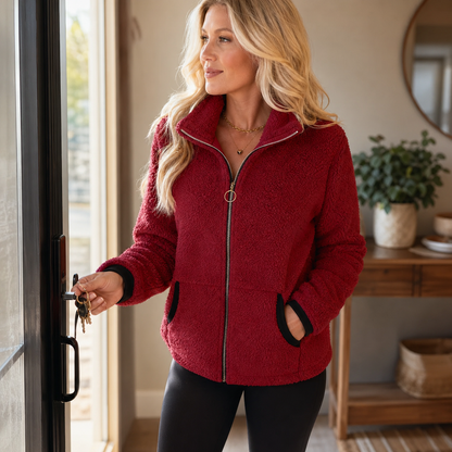 Gisella Foschi™ Soft-Touch Zip Jacket for Everyday Comfort