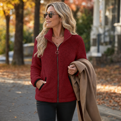 Gisella Foschi™ Soft-Touch Zip Jacket for Everyday Comfort