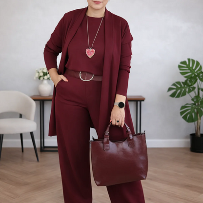 Giulia Carrozzi™ Elegant 3-Piece Cardigan Set
