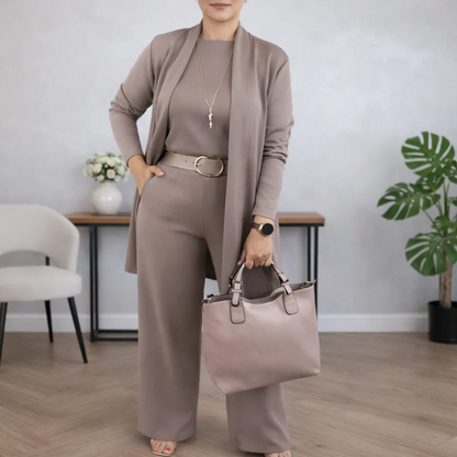 Giulia Carrozzi™ Elegant 3-Piece Cardigan Set