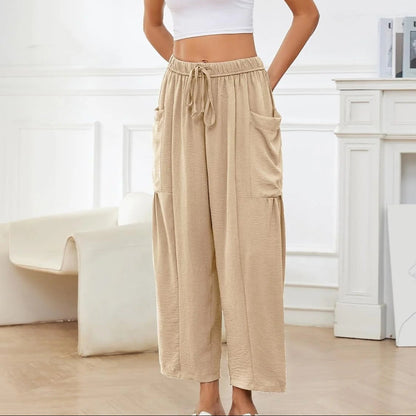 Giuseppina Mancini Breathable Wide Leg Linen Pants - main front product view