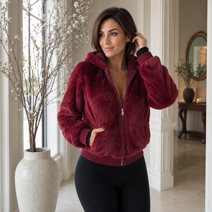 Giustina Pavan™ Faux Fur Jacket for Cozy Warmth