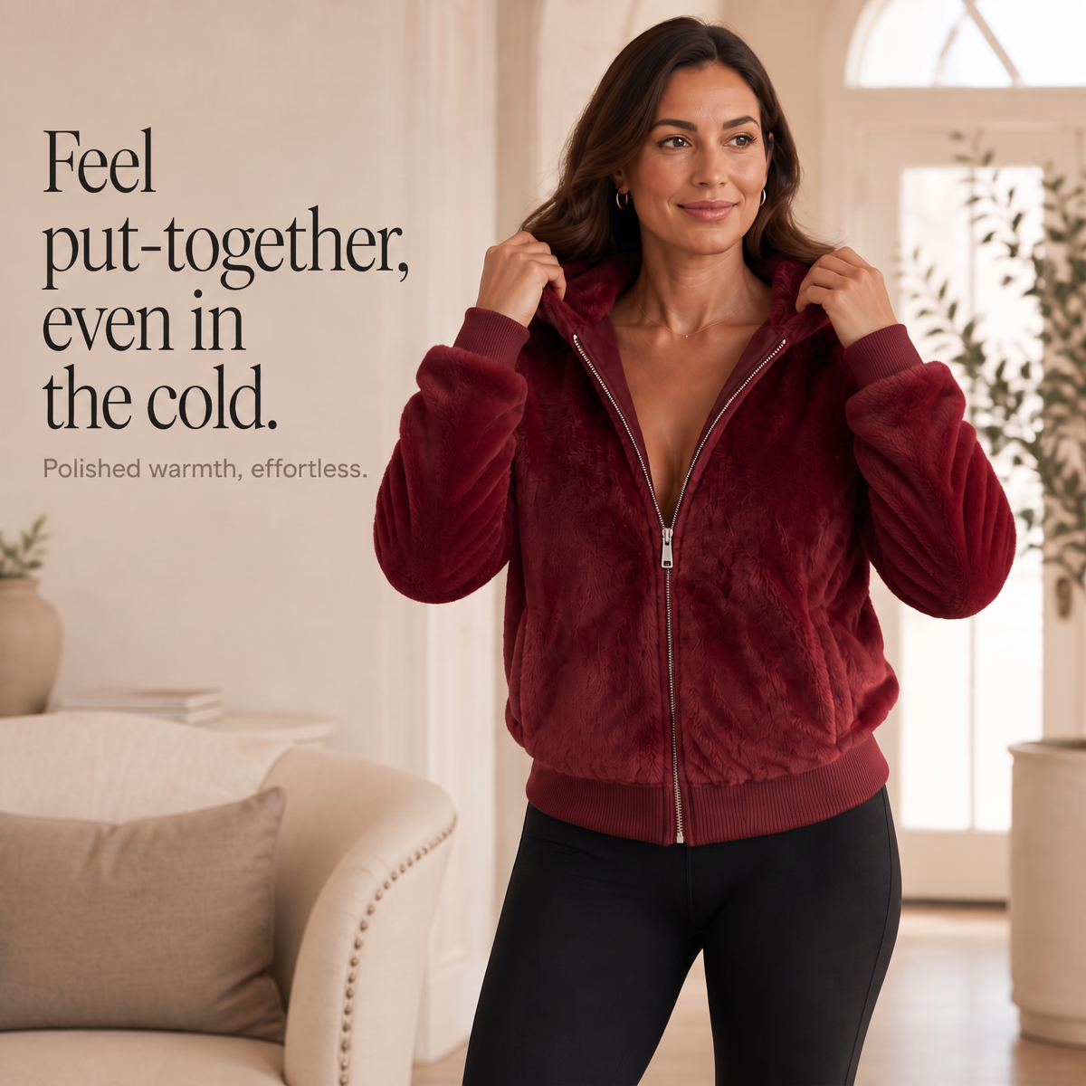 Giustina Pavan™ Faux Fur Jacket for Cozy Warmth
