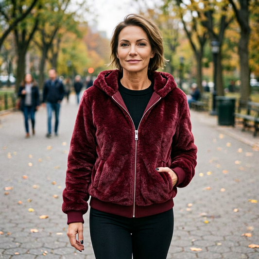 Giustina Pavan™ Faux Fur Jacket for Cozy Warmth