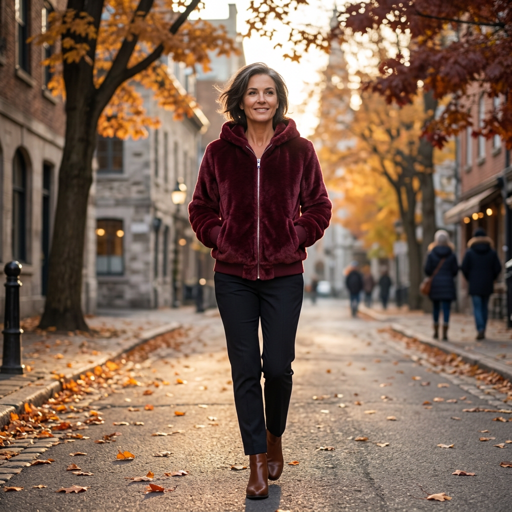Giustina Pavan™ Faux Fur Jacket for Cozy Warmth