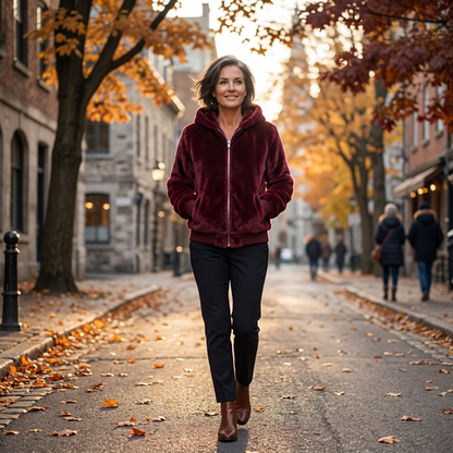 Giustina Pavan™ Faux Fur Jacket for Cozy Warmth