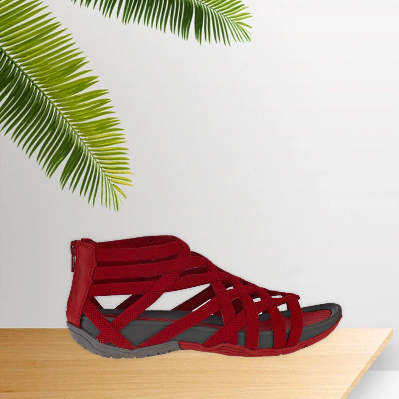 Gladiana™ Breathable Roman sandals with a round toe