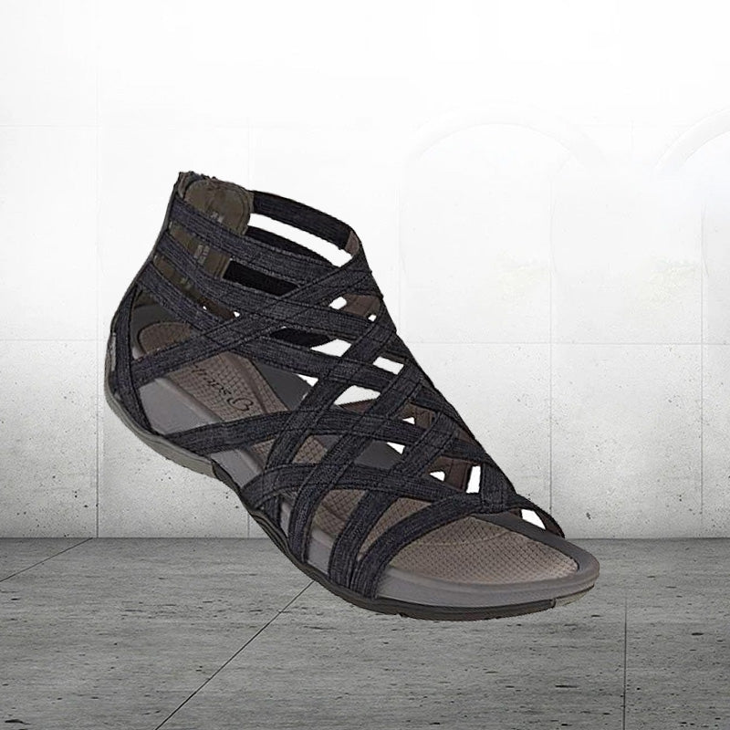 Gladiana™ Breathable Roman sandals with a round toe