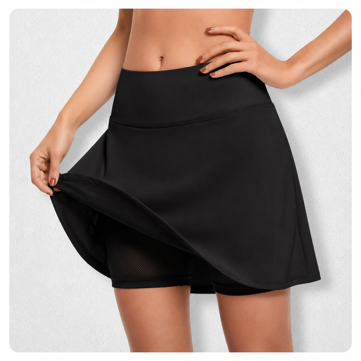 GlideFlex™ Flattering SkIrt for All-Day Comfort | 1+1 FREE
