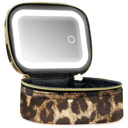 GlowKit Pro+™ Compact Makeup Bag with LED Mirror